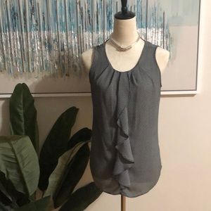 Covington sleeveless blouse size S black and white color‎